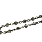 CHROME HEARTS クロムハーツ CRSBL CHN SML CH CRS 20inch 20インチ クロスボールチェーン スモールCHクロス ネックレス シルバー 925 ★人気高騰中★