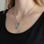 CHROME HEART クロムハーツ D TAG LRG ラージドッグタグ フレアニー ネックレス アクセサリー シルバー 925 ★希少品★