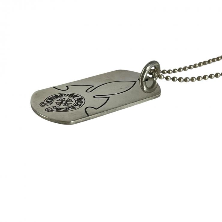 CHROME HEART クロムハーツ D TAG LRG ラージドッグタグ フレアニー ネックレス アクセサリー シルバー 925 ★希少品★