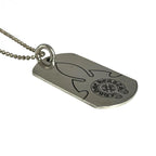 CHROME HEART クロムハーツ D TAG LRG ラージドッグタグ フレアニー ネックレス アクセサリー シルバー 925 ★希少品★