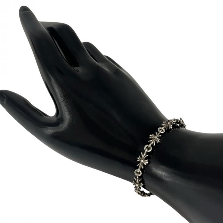 CHROME HEARTS クロムハーツ タイニーE CHプラス 13リンク ブレスレット アクセサリー シルバー 925 ★美品★
