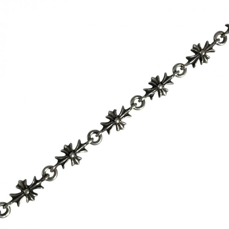 CHROME HEARTS クロムハーツ タイニーE CHプラス 13リンク ブレスレット アクセサリー シルバー 925 ★美品★