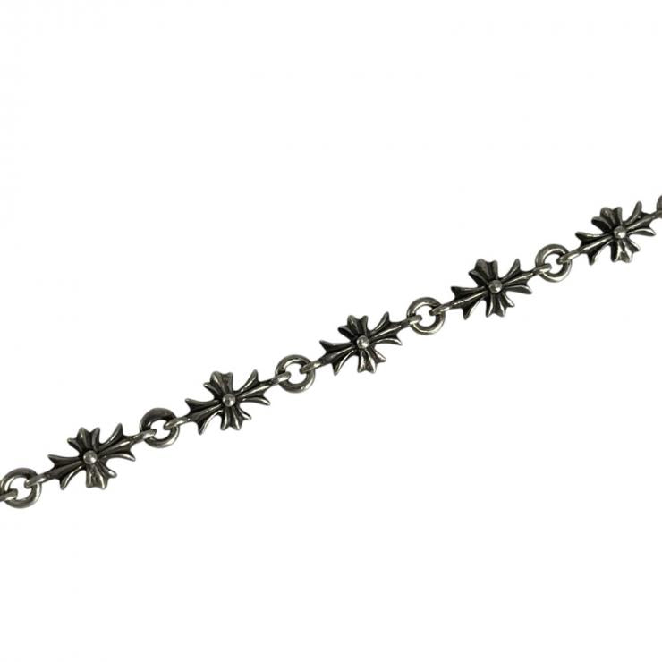 CHROME HEARTS クロムハーツ タイニーE CHプラス 13リンク ブレスレット アクセサリー シルバー 925 ★美品★