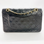 CHANEL シャネル マトラッセ23 スモール ラムスキン ダブルフラップ チェーンバッグ ブラック ★美品★
