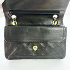 CHANEL シャネル マトラッセ23 スモール ラムスキン ダブルフラップ チェーンバッグ ブラック ★美品★