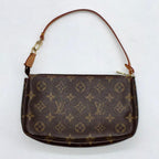 LOUIS VUITTON ルイ・ヴィトン 村上隆 モノグラム チェリー ポシェット アクセソワール M95008 ハンドバッグ ブラウン