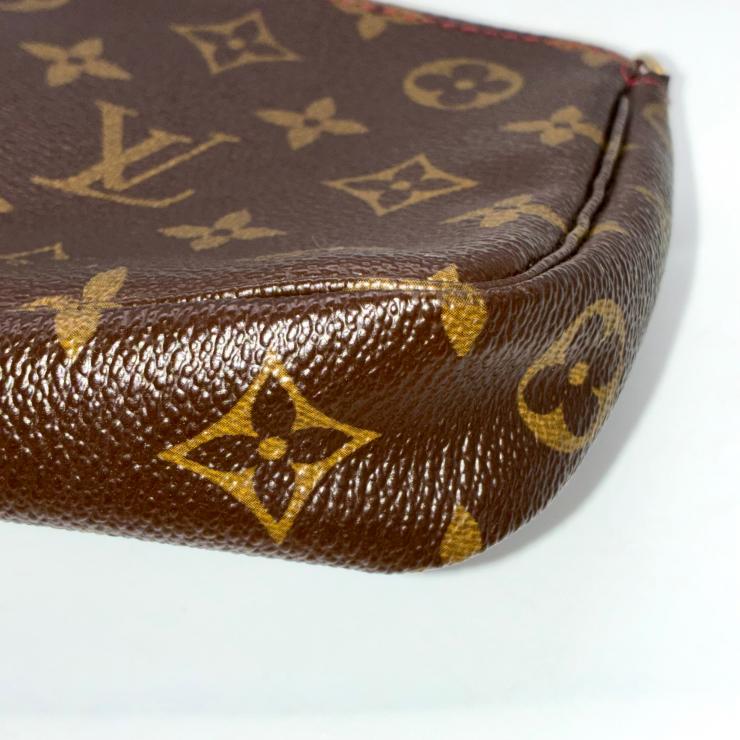 LOUIS VUITTON ルイ・ヴィトン 村上隆 モノグラム チェリー ポシェット アクセソワール M95008 ハンドバッグ ブラウン