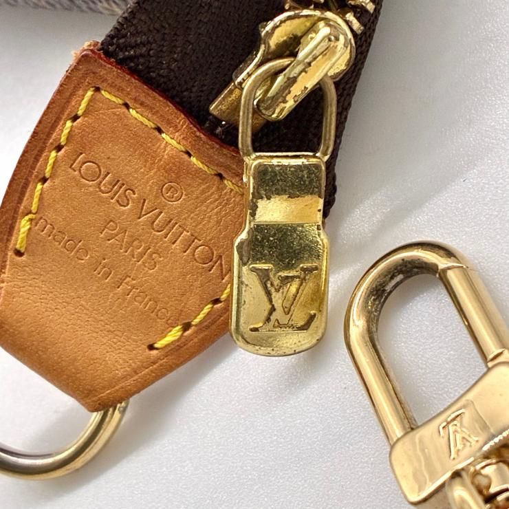 LOUIS VUITTON ルイ・ヴィトン 村上隆 モノグラム チェリー ポシェット アクセソワール M95008 ハンドバッグ ブラウン