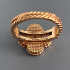 VanCleef&Arpels ヴァンクリーフ＆アーペル マザーオブパール ヴィンテージ リング 指輪 12.5号 ゴールド K18 Au750 アクセサリー ★良品★