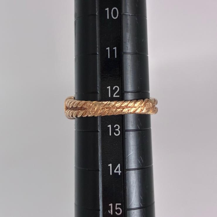 VanCleef&Arpels ヴァンクリーフ＆アーペル マザーオブパール ヴィンテージ リング 指輪 12.5号 ゴールド K18 Au750 アクセサリー ★良品★