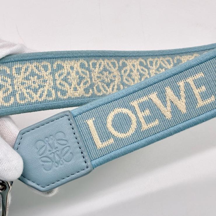 LOEWE ロエベ アマソナ 16 スクエア レザー 2WAY ショルダー ハンド バッグ ブルー ★良品★ ★付属品付★