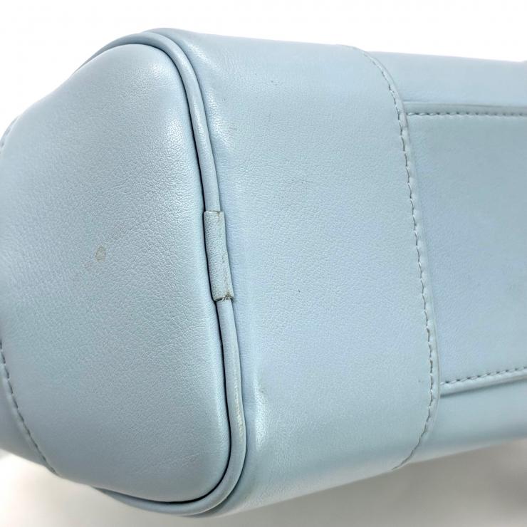 LOEWE ロエベ アマソナ 16 スクエア レザー 2WAY ショルダー ハンド バッグ ブルー ★良品★ ★付属品付★