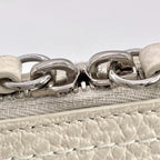 Maison Margiela メゾン マルジェラ 5AC マイクロ レザー キャンバス 2WAY ショルダー ハンド バッグ ホワイト RFID反応有 ★良品★ ★袋付★