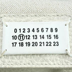 Maison Margiela メゾン マルジェラ 5AC マイクロ レザー キャンバス 2WAY ショルダー ハンド バッグ ホワイト RFID反応有 ★良品★ ★袋付★