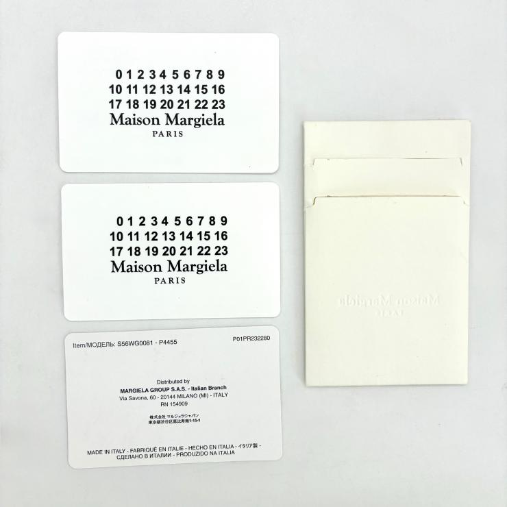 Maison Margiela メゾン マルジェラ 5AC マイクロ レザー キャンバス 2WAY ショルダー ハンド バッグ ホワイト RFID反応有 ★良品★ ★袋付★
