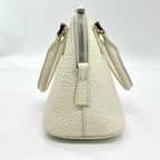 Maison Margiela メゾン マルジェラ 5AC マイクロ レザー キャンバス 2WAY ショルダー ハンド バッグ ホワイト RFID反応有 ★良品★ ★袋付★