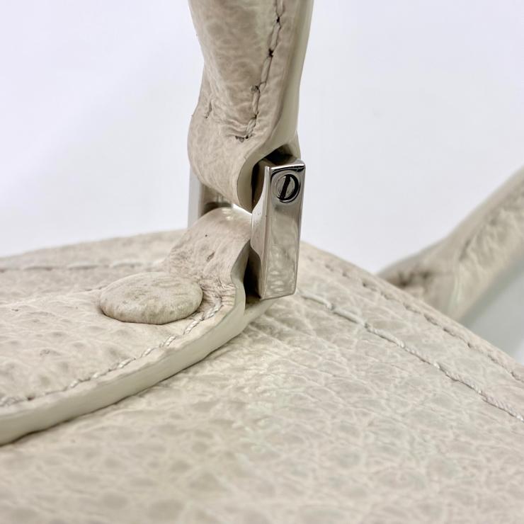 Maison Margiela メゾン マルジェラ 5AC マイクロ レザー キャンバス 2WAY ショルダー ハンド バッグ ホワイト RFID反応有 ★良品★ ★袋付★