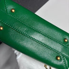 CHANEL シャネル マトラッセ メティエダール ラムスキン 2WAY トップハンドル チェーンショルダー グリーン ゴールド金具 ランダムプレート ★美品★