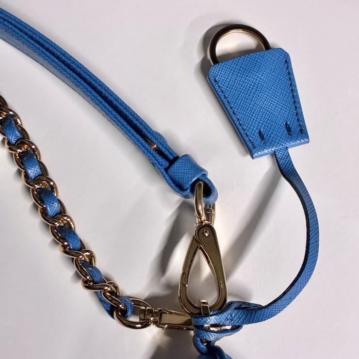 PRADA プラダ Re-Edition リエディション 1995 キルティング ナイロン 1BC204 ハンドバッグ ブルー ゴールド金具 ★良品★
