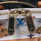 LOUIS VUITTON ルイ ヴィトン アルマ M92647 モノグラム マルチカラー ブロン ホワイト ハンドバッグ ★良品★