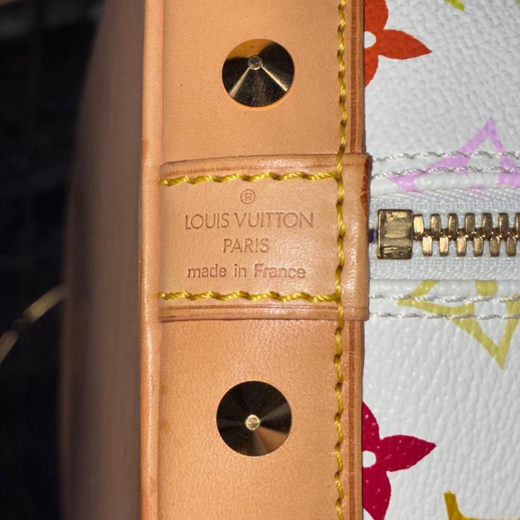 LOUIS VUITTON ルイ ヴィトン アルマ M92647 モノグラム マルチカラー ブロン ホワイト ハンドバッグ ★良品★