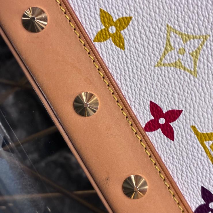 LOUIS VUITTON ルイ ヴィトン アルマ M92647 モノグラム マルチカラー ブロン ホワイト ハンドバッグ ★良品★