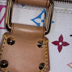 LOUIS VUITTON ルイ ヴィトン アルマ M92647 モノグラム マルチカラー ブロン ホワイト ハンドバッグ ★良品★