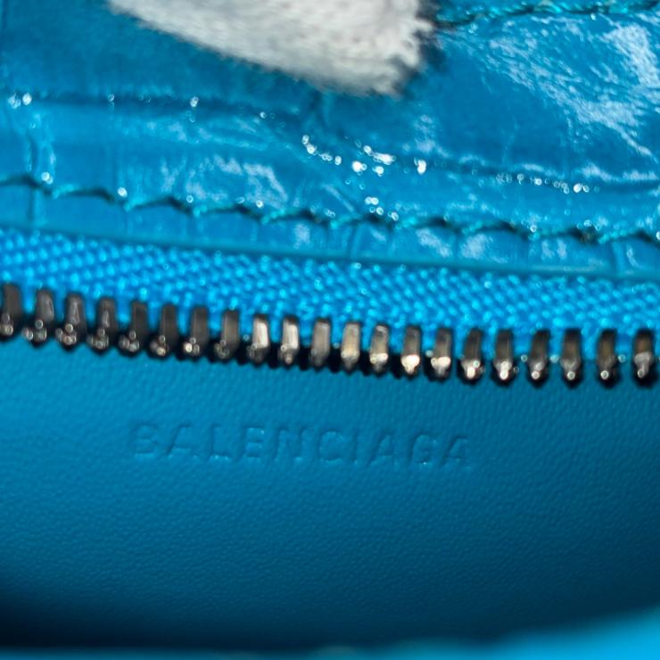 BALENCIAGA バレンシアガ ネオ クラシック シティ ナノ 2WAY ショルダー ハンド バッグ ブルー ★美品★ ★袋付★