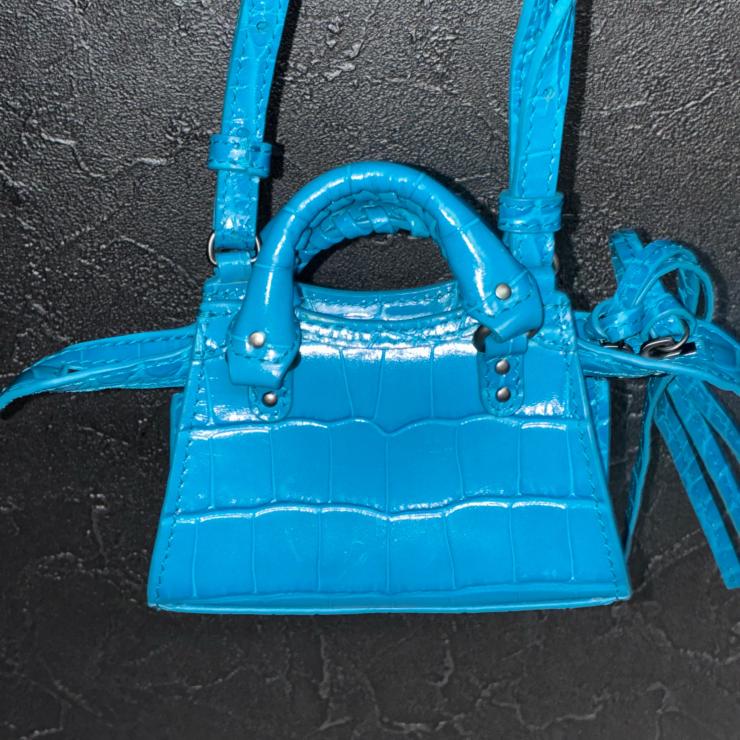 BALENCIAGA バレンシアガ ネオ クラシック シティ ナノ 2WAY ショルダー ハンド バッグ ブルー ★美品★ ★袋付★