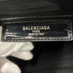 BALENCIAGA バレンシアガ ル シティ ミディアム 2WAY ショルダー ハンドバッグ ブラック ミラー無 ★美品★