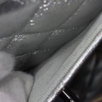 CHANEL シャネル マトラッセ メタリックラムスキン ハートシェイプ チェーンショルダーバッグ シルバー ランダムシール シルバー金具 ★希少★ ★美品★