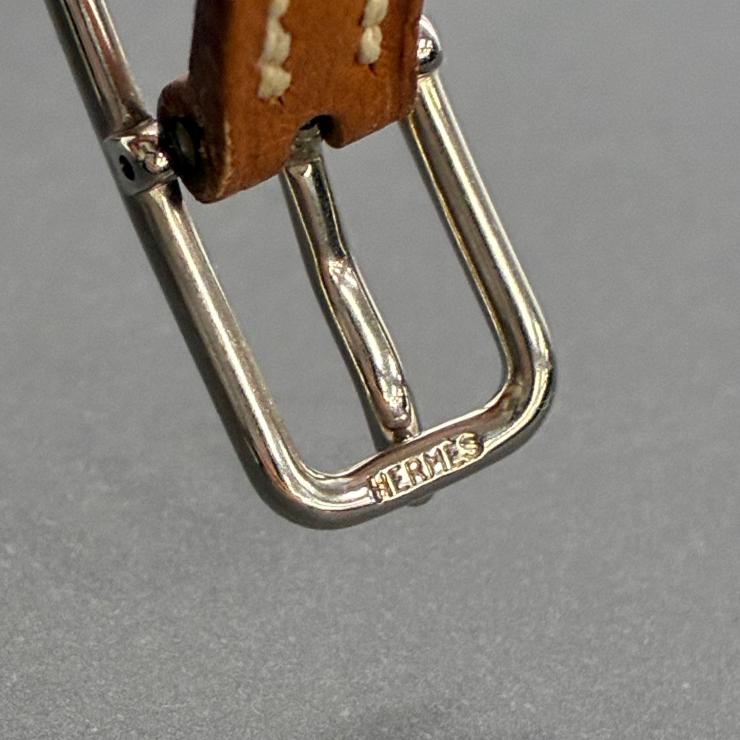HERMES エルメス アピ1 レザー 4連 ブレスレット アクセサリー ブラウン シルバー金具 ★箱付★ ★良品★