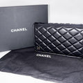 CHANEL シャネル ブックチェーンショルダー ショルダーバッグ マトラッセ ラムスキン ブラック ホワイト ゴールド金具 ★美品★ ★箱・袋・プレート付★