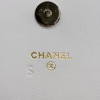 CHANEL シャネル ブックチェーンショルダー ショルダーバッグ マトラッセ ラムスキン ブラック ホワイト ゴールド金具 ★美品★ ★箱・袋・プレート付★