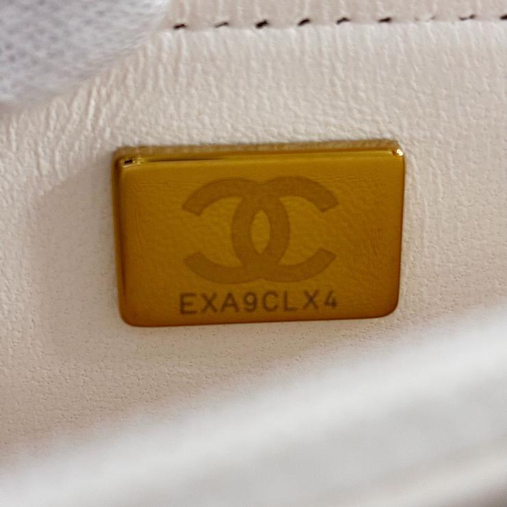 CHANEL シャネル ブックチェーンショルダー ショルダーバッグ マトラッセ ラムスキン ブラック ホワイト ゴールド金具 ★美品★ ★箱・袋・プレート付★