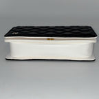 CHANEL シャネル ブックチェーンショルダー ショルダーバッグ マトラッセ ラムスキン ブラック ホワイト ゴールド金具 ★美品★ ★箱・袋・プレート付★