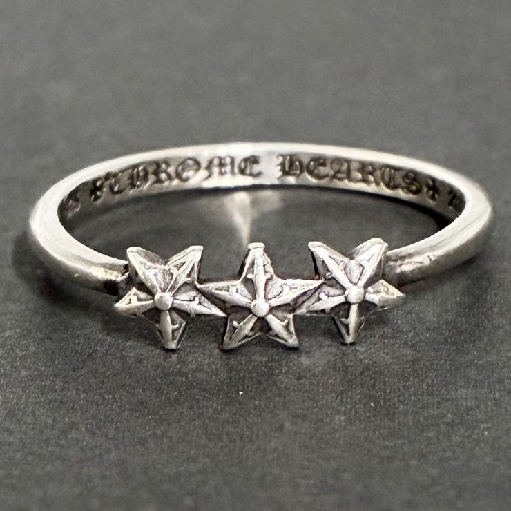 CHROME HEARTS クロムハーツ 3スター バブルガム リング 指輪 13号 シルバー Silver 925 ★人気高騰中★