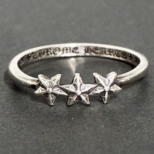 CHROME HEARTS クロムハーツ 3スター バブルガム リング 指輪 13号 シルバー Silver 925 ★人気高騰中★