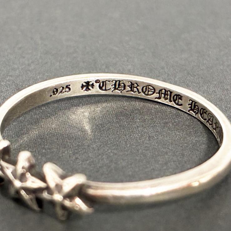 CHROME HEARTS クロムハーツ 3スター バブルガム リング 指輪 13号 シルバー Silver 925 ★人気高騰中★