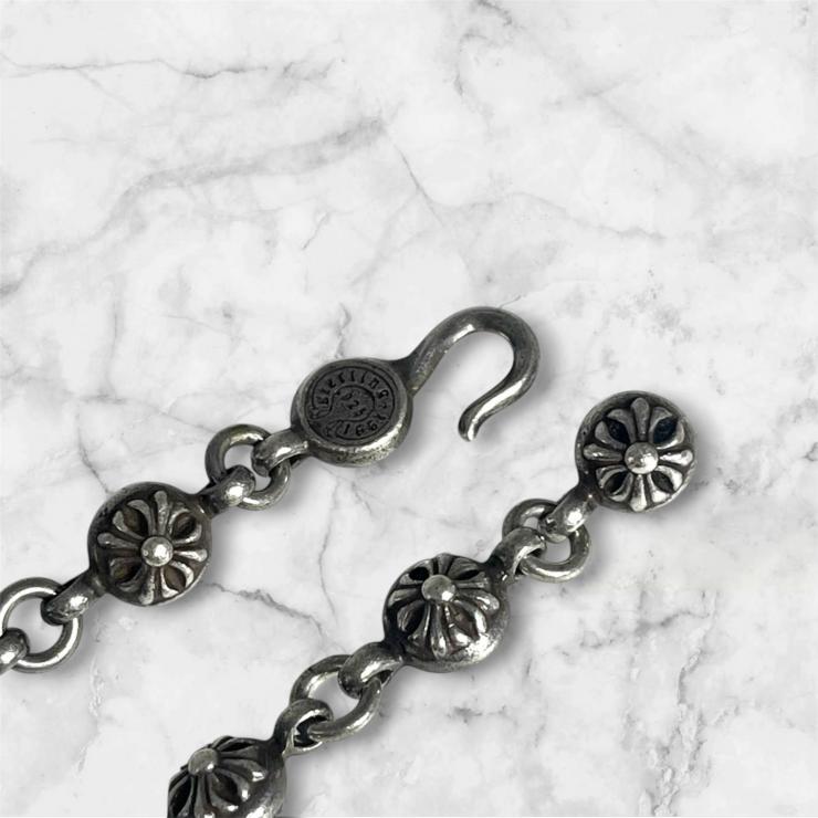 CHROME HEARTS クロムハーツ NO1 BALL #1クロスボール タイニーCHクロス ブレスレット アクセサリー シルバー 925 ★人気高騰中★