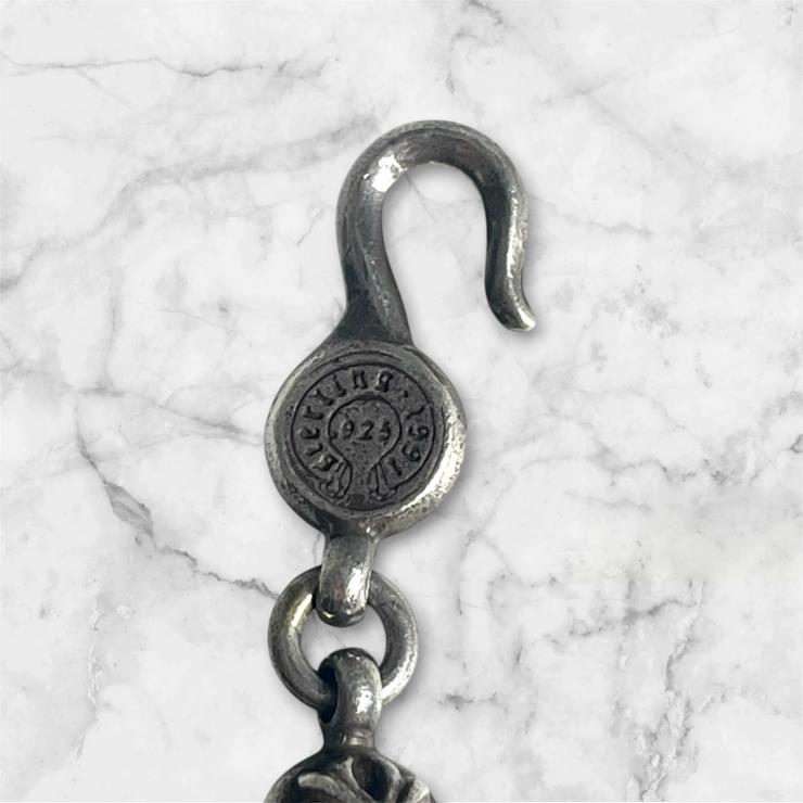 CHROME HEARTS クロムハーツ NO1 BALL #1クロスボール タイニーCHクロス ブレスレット アクセサリー シルバー 925 ★人気高騰中★