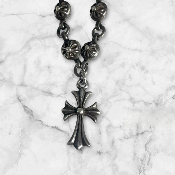 CHROME HEARTS クロムハーツ NO1 BALL #1クロスボール タイニーCHクロス ブレスレット アクセサリー シルバー 925 ★人気高騰中★