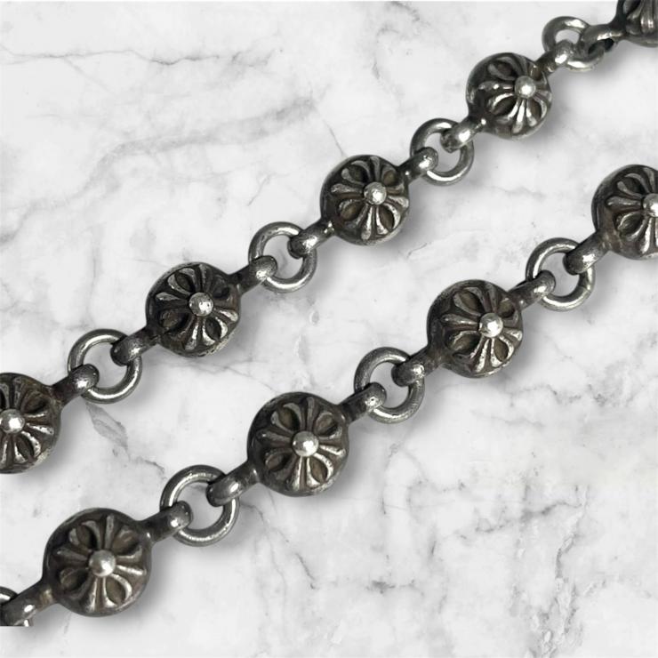 CHROME HEARTS クロムハーツ NO1 BALL #1クロスボール タイニーCHクロス ブレスレット アクセサリー シルバー 925 ★人気高騰中★