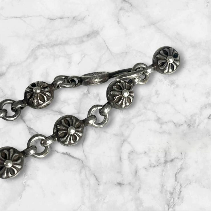 CHROME HEARTS クロムハーツ NO1 BALL #1クロスボール タイニーCHクロス ブレスレット アクセサリー シルバー 925 ★人気高騰中★