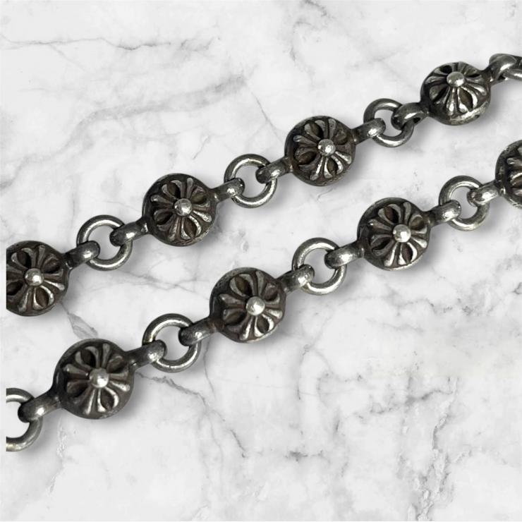 CHROME HEARTS クロムハーツ NO1 BALL #1クロスボール タイニーCHクロス ブレスレット アクセサリー シルバー 925 ★人気高騰中★