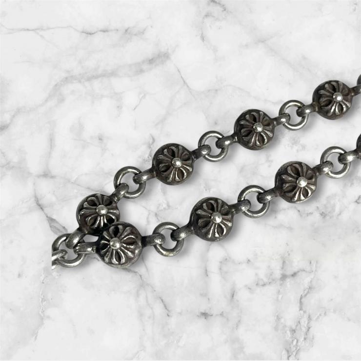 CHROME HEARTS クロムハーツ NO1 BALL #1クロスボール タイニーCHクロス ブレスレット アクセサリー シルバー 925 ★人気高騰中★
