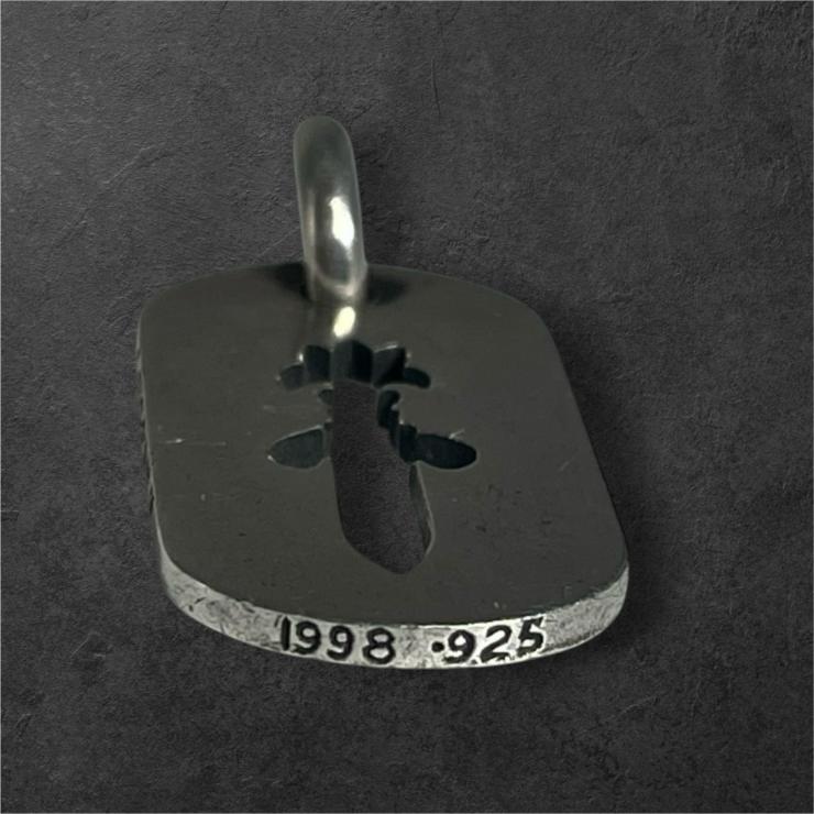 CHROME HEARTS クロムハーツ D TAG SML CO DAG カットアウトダガー ドッグタグ スモールドッグタグ ネックレストップ シルバー 925 ★人気高騰中★