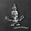 CHROME HEARTS クロムハーツ TINY FOTI HARRIS TEETER 2P DIA フォティ タイニーハリスティータ ダイヤ チャーム ペンダントトップ シルバー 925 ★人気高騰中★