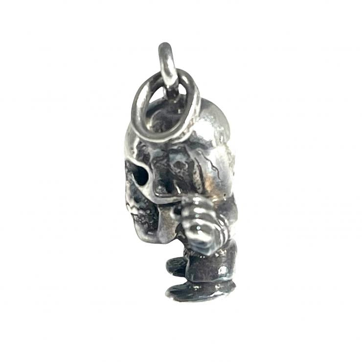 CHROME HEARTS クロムハーツ TINY FOTI HARRIS TEETER 2P DIA フォティ タイニーハリスティータ ダイヤ チャーム ペンダントトップ シルバー 925 ★人気高騰中★