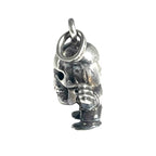 CHROME HEARTS クロムハーツ TINY FOTI HARRIS TEETER 2P DIA フォティ タイニーハリスティータ ダイヤ チャーム ペンダントトップ シルバー 925 ★人気高騰中★